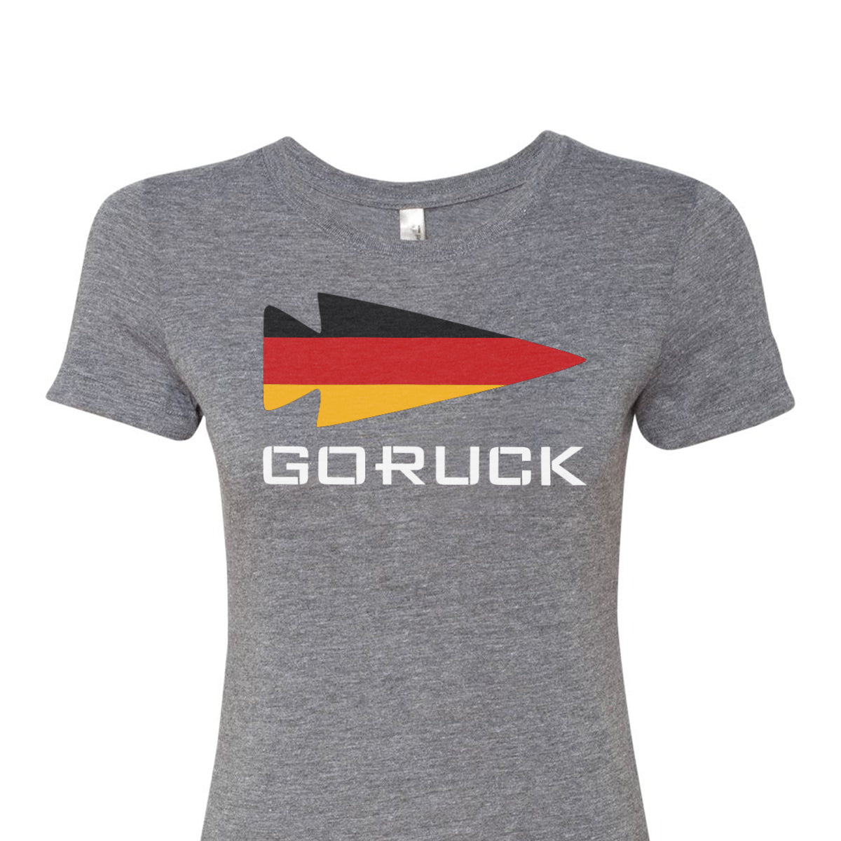 Introducing the Women’s T-shirt - Rep Your Country from GORUCK EU, featuring a premium tri-blend fabric with a striking