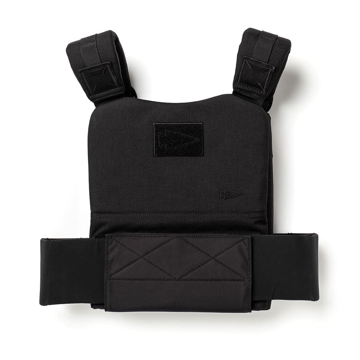 A black vest with straps.