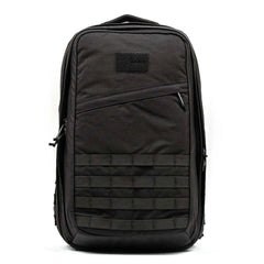 The GORUCK GR2 black tactical backpack incorporates a design influenced by Special Forces medical packs, boasting multiple compartments and a distinctive horizontal strap on the front. It is also backed by the Scars Lifetime Guarantee, ensuring exceptional durability.