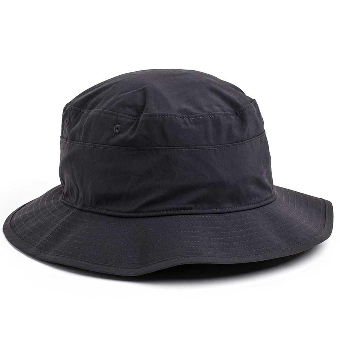 Black unbranded GORUCK Boonie Hat with wide brim, rugged outdoor rucking gear