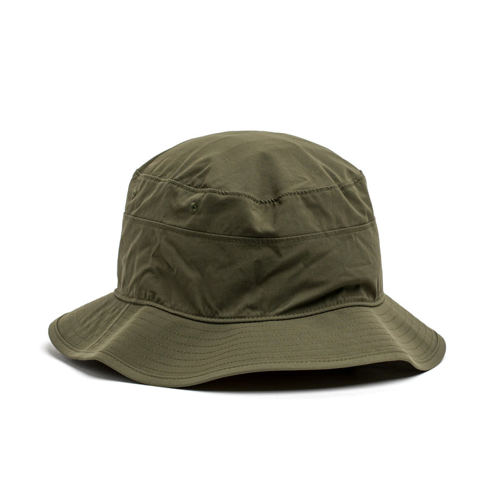 Ranger green tactical boonie hat with wide brim, shown on white background, GORUCK gear