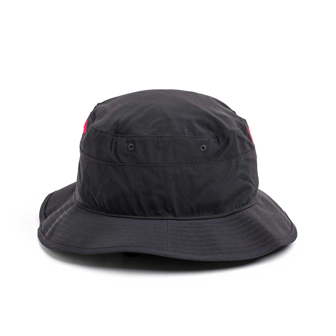 The GORUCK Boonie Hat - Slick - ToughDry is a plain black hat with a wide brim, made from durable ToughDry® fabric, shown on a white background.