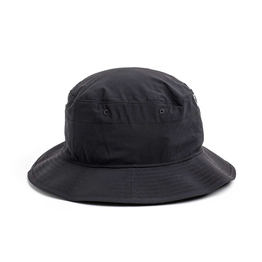 The GORUCK Boonie Hat - Slick - ToughDry is a plain black bucket hat with visible stitching, made from ToughDry® fabric, shown on a white background.
