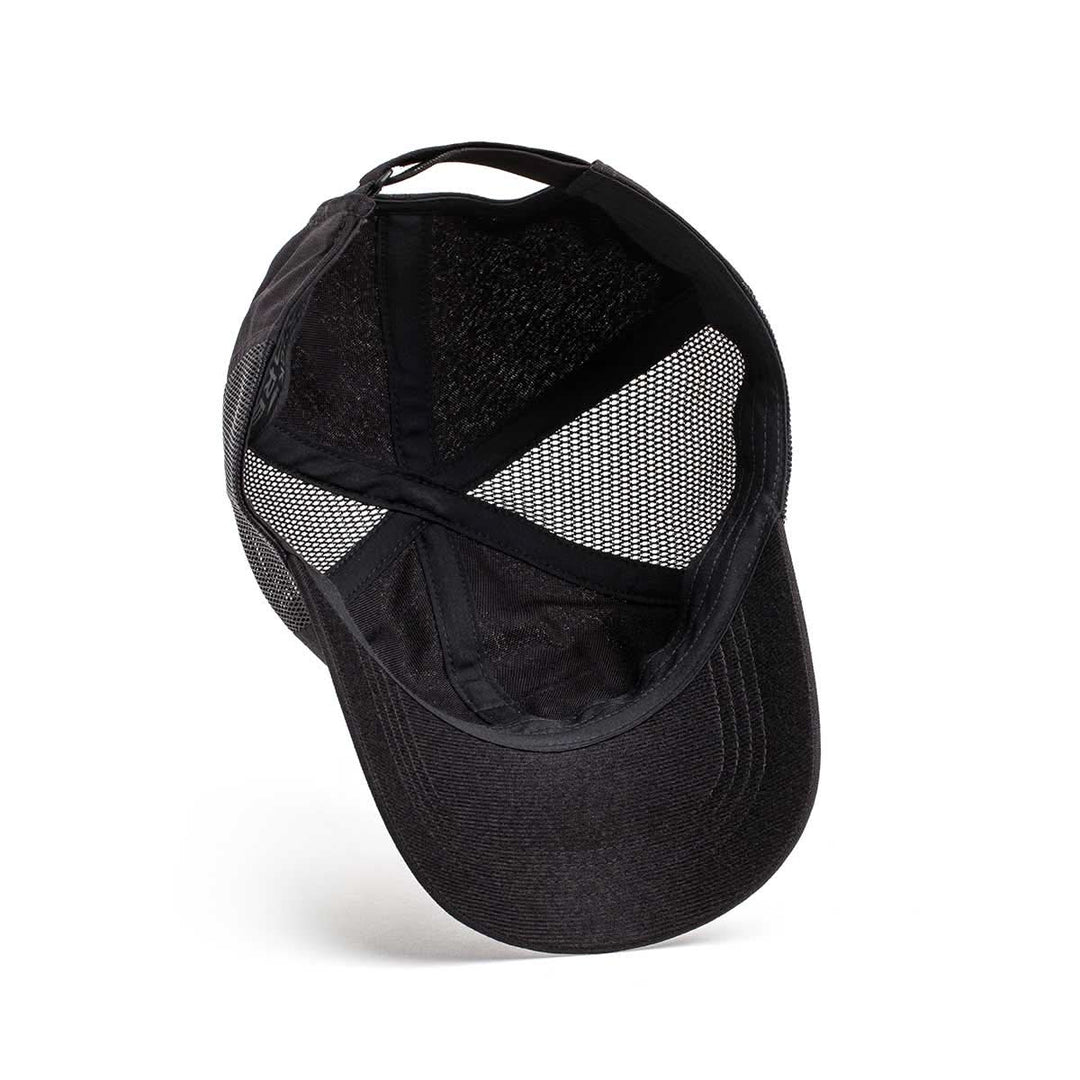 The GORUCK Cadre Hat - CORDURA® is shown inside-out, featuring durable 500D CORDURA® mesh panels and a comfortable sweatband—engineered to Special Forces Cadre standards.