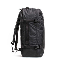 GORUCK black XPAC 45L rucksack with side handles and compression straps against white background