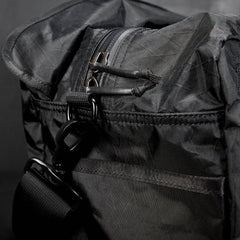 GORUCK 32L black XPAC kit bag with rugged zipper and durable strap detail