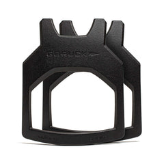 Two curved black metal ruck plates with cutout handles, branded "GORUCK EU," stacked together. Ideal for adding resistance to your weight vest during rucking workouts.