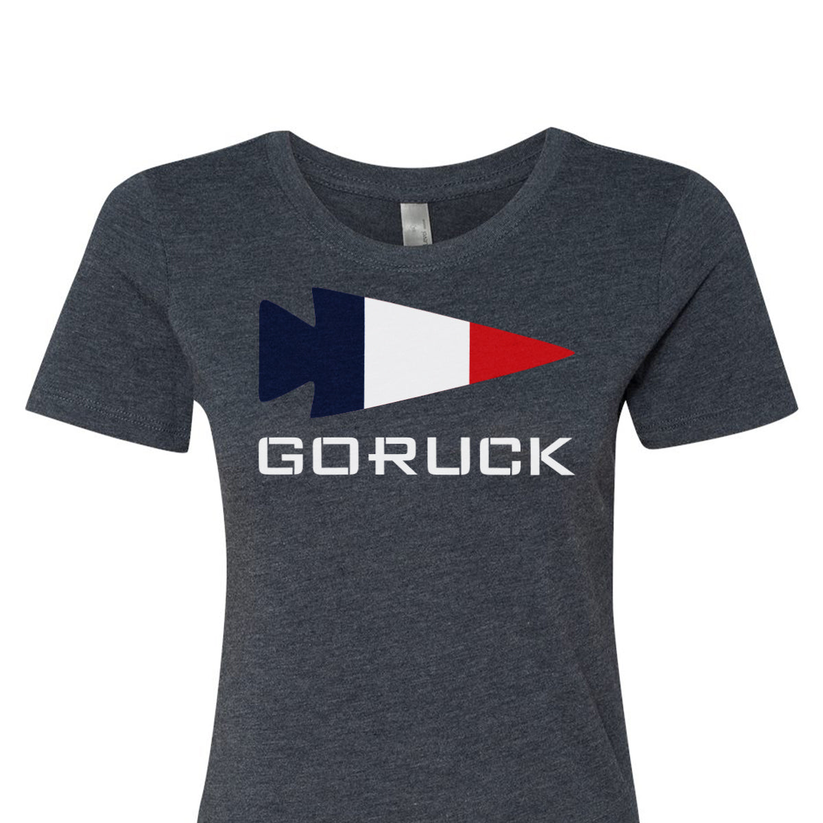 Women's T-shirt - Rep Your Country by GORUCK EU in gray, showcasing 
