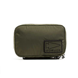 GORUCK Field Pocket XPAC Slick in dark green, rugged compact gear pouch with logo patch