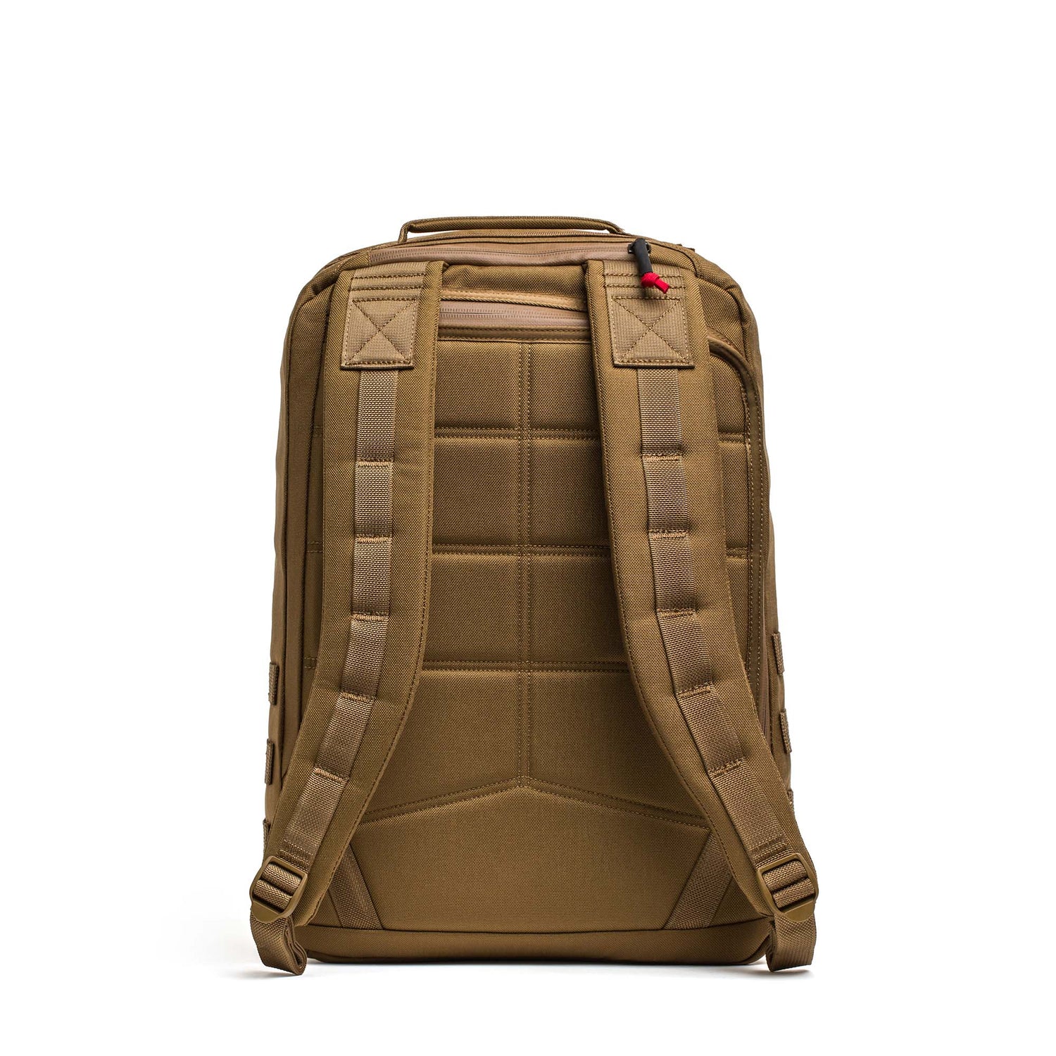GORUCK coyote brown 26L tactical backpack, padded straps, rugged 1000D Cordura fabric