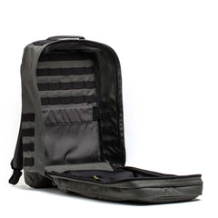 GORUCK GR2 34L Armor Grey Black 1000D rugged open backpack with internal MOLLE webbing