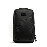 GORUCK GR2 black rucksack with front zipper pocket and velcro patch panel
