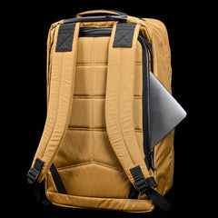 GORUCK coyote brown rucksack backpack with padded straps and side laptop pocket
