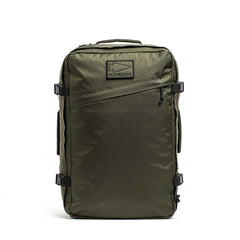 GORUCK dark green XPAC rucksack with front stash pocket and durable zippers