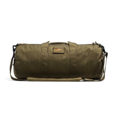 GORUCK Ranger Green 38L gym bag with handles and shoulder strap on white background