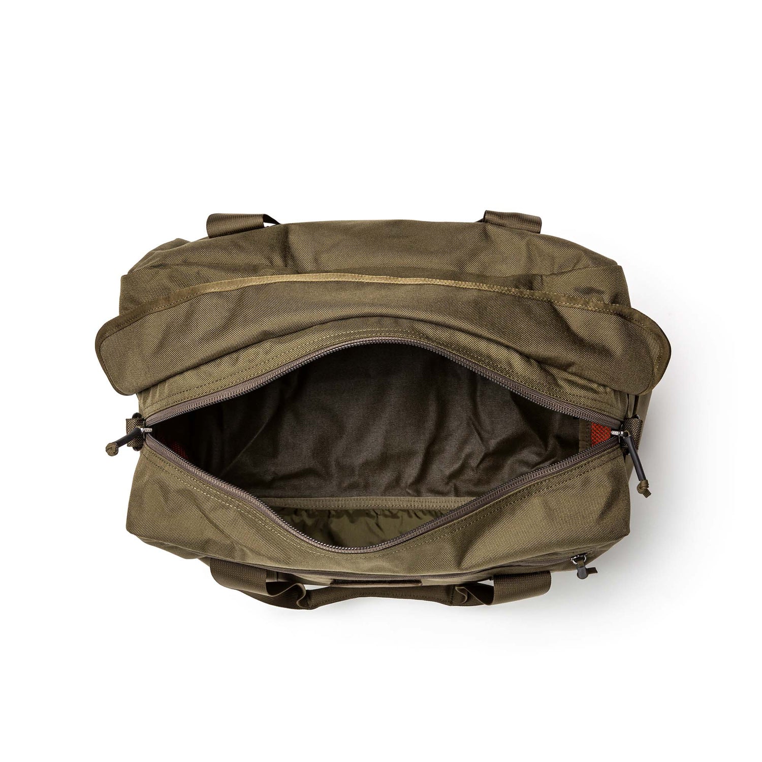 GORUCK Ranger Green Kit Bag open top view, rugged rucking gear with spacious interior