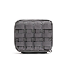 GORUCK padded field pocket in Armor Grey with MOLLE webbing, rugged rucking gear accessory