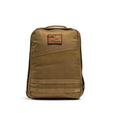 GORUCK Rucker 4.0 15L coyote brown rugged backpack with patch and MOLLE webbing