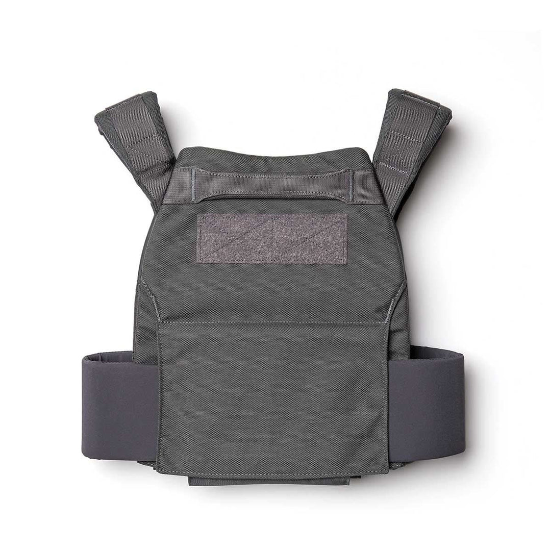 The Rucking Weight Vest features adjustable shoulder straps, Curved Ruck Plates compatibility, and a front velcro patch—perfect for rucking or intense workouts.