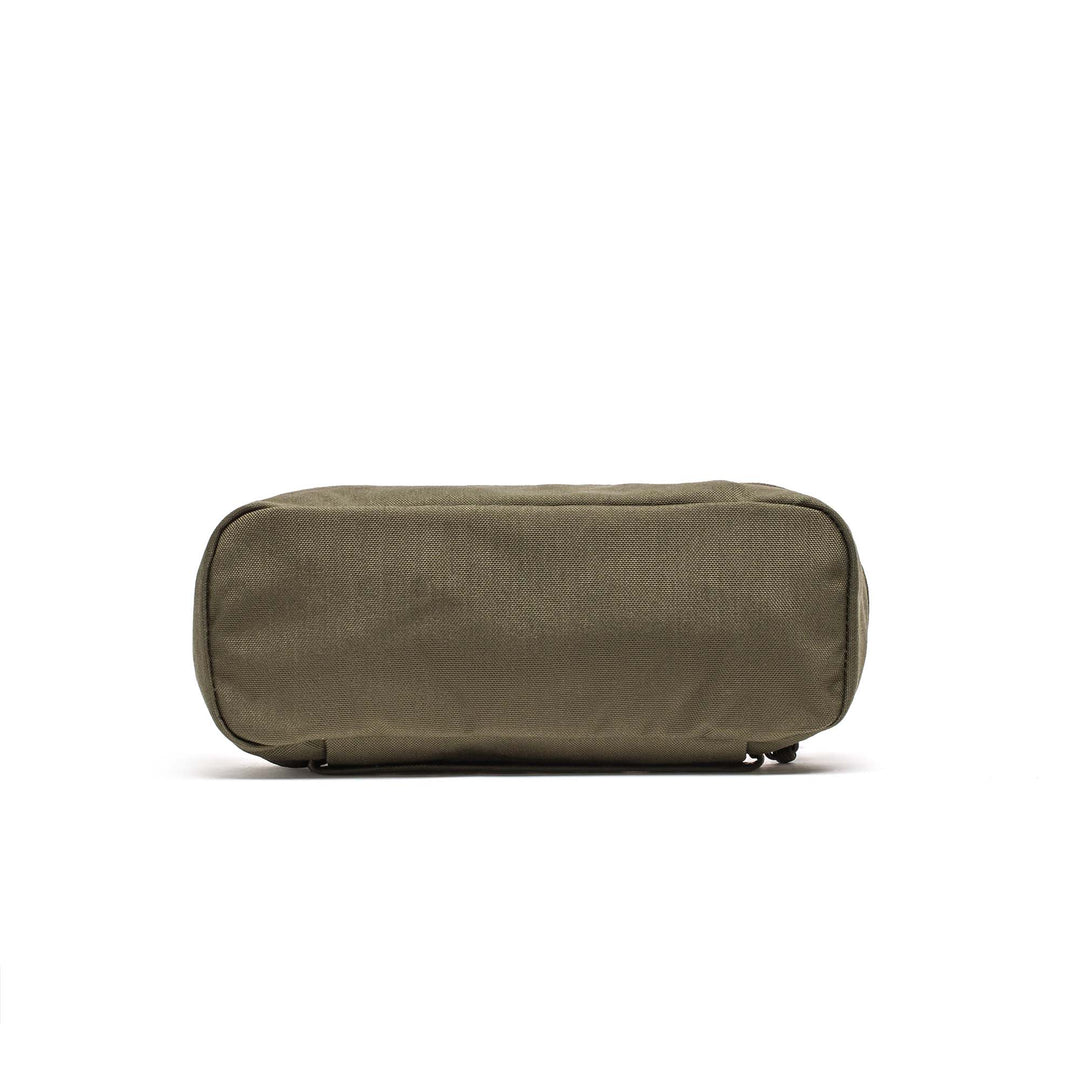 The GORUCK Shadow Pockets is an olive green rectangular fabric bag shown from the bottom on a white background, perfect for rucksack organization or use as a Cordura gear organizer.