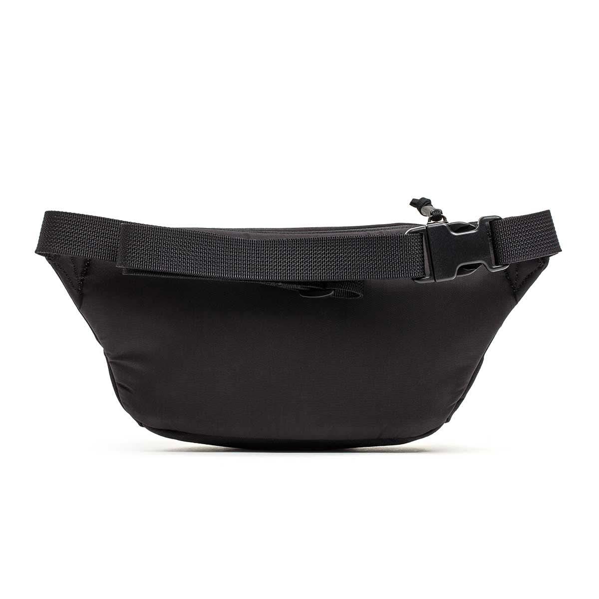 GORUCK black tactical fanny pack with adjustable strap on white background