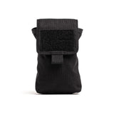 The Simple Side Pocket by GORUCK is a black fabric pouch featuring a flap and VELCRO® closure on a white background, designed to offer internal organization for all your essentials.