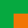 Bright Green + Orange