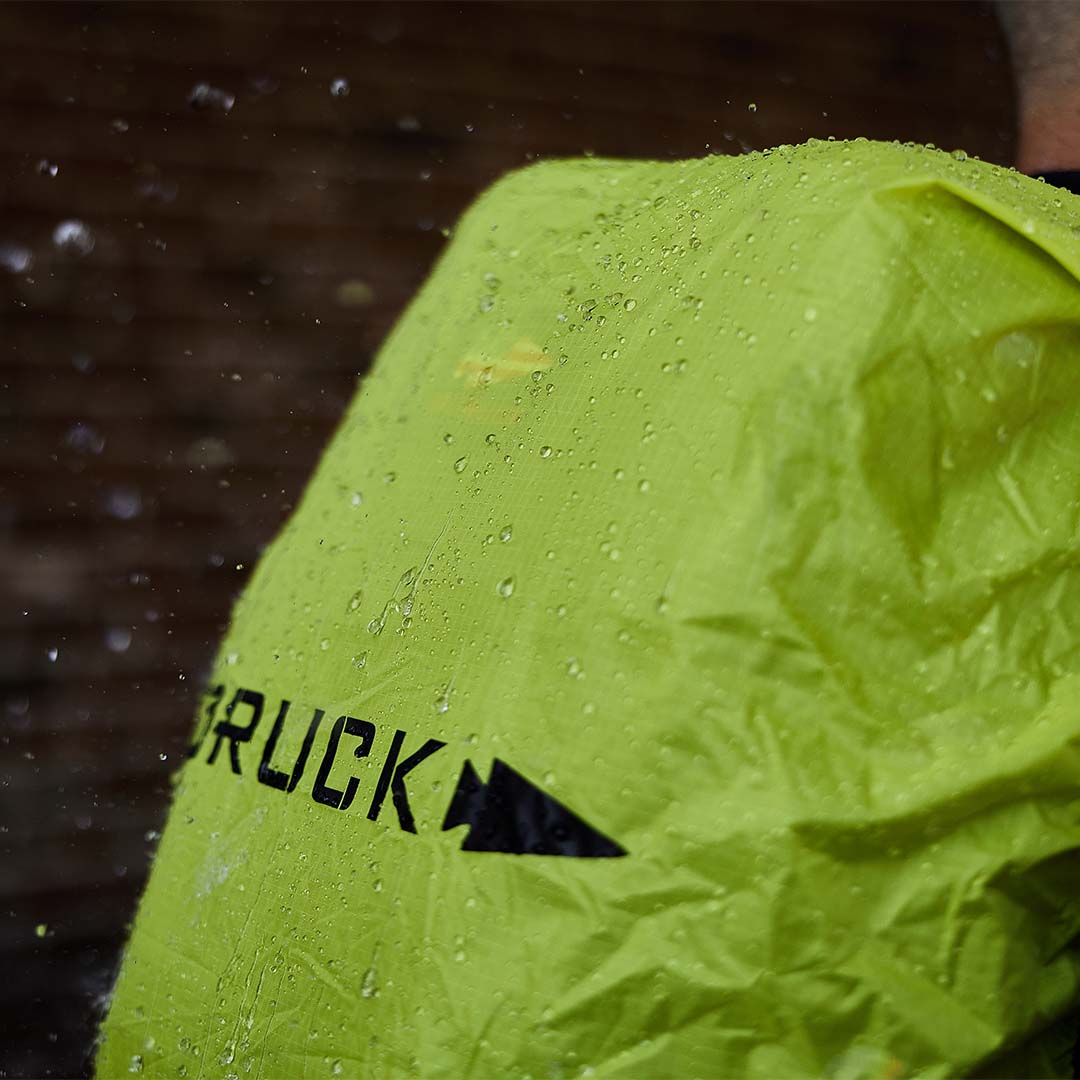 A yellow waterproof cover with 