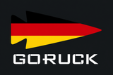 Patch - Germany by GORUCK features a German-flag colored arrowhead above bold white “GORUCK” text on a black background.
