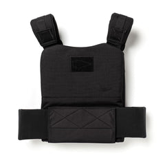 A black vest with straps.
